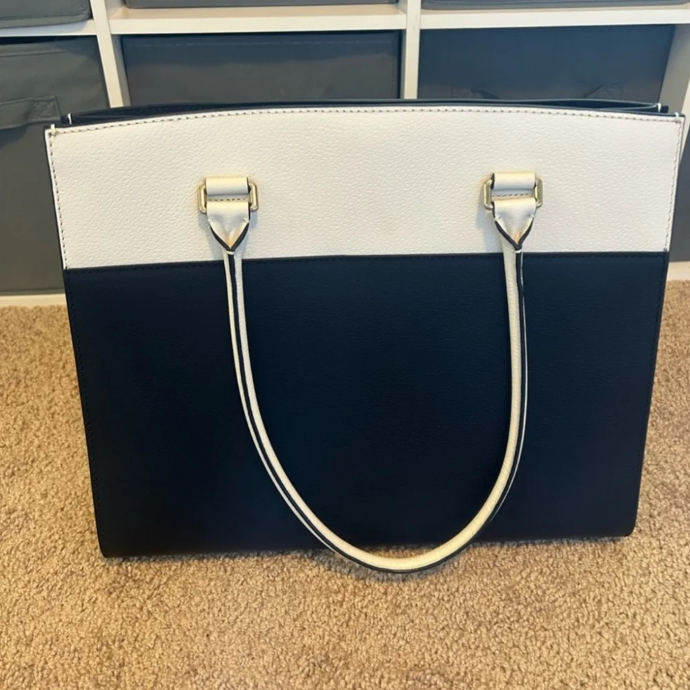 Kate Spade Maeve Shoulder Bag Grove Street Black/White Shoulder Bag Tote